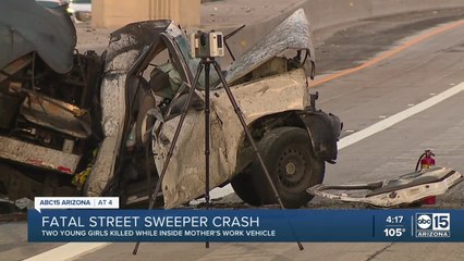 Two young children die in street sweeper rollover