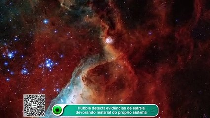 Hubble detecta evidências de caso raro de canibalismo estelar