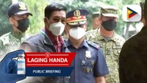 Pagbisita ni outgoing NSA Sec. Hermogenes Esperon sa headquarters ng Eastern Mindanao Command, Davao City; Mga nakumpiskang low at high-powered firearm mula sa mga nahuling NPA, iprinisenta