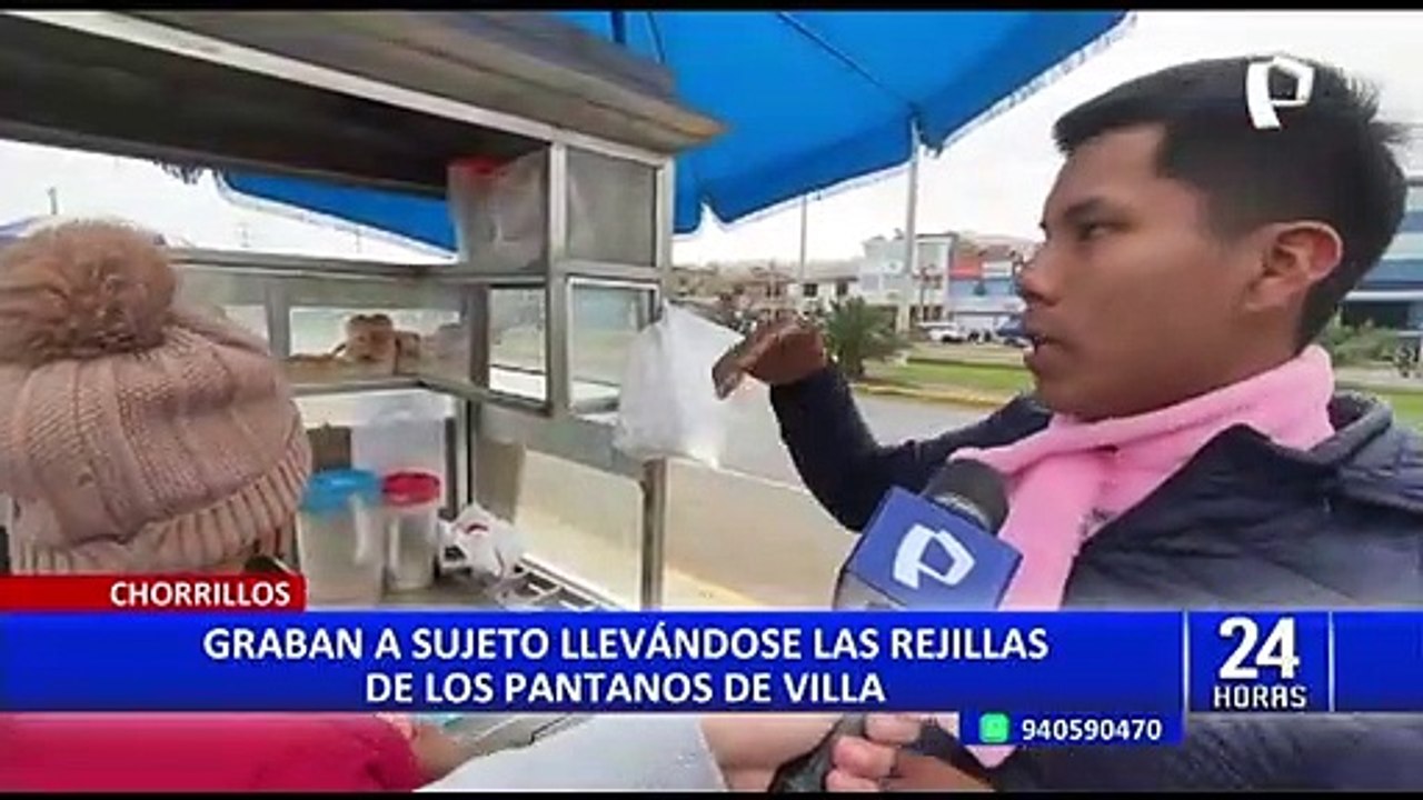 Chorrillos: Cámaras captan a delincuente roband...