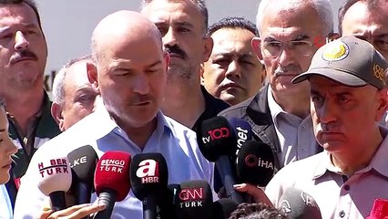 Son dakika! İçişleri Bakanı Süleyman Soylu, yangın bölgesinde açıklamalarda bulundu