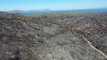 Marmaris’te yanan ormanlık alanlar havadan görüntülendi