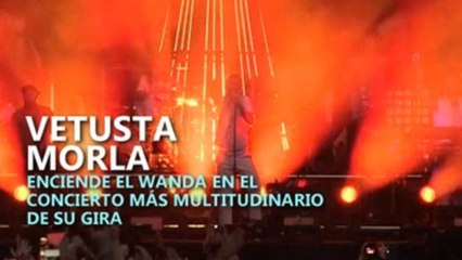 Vetusta Morla enciende el Wanda en el concierto más multitudinario de su gira