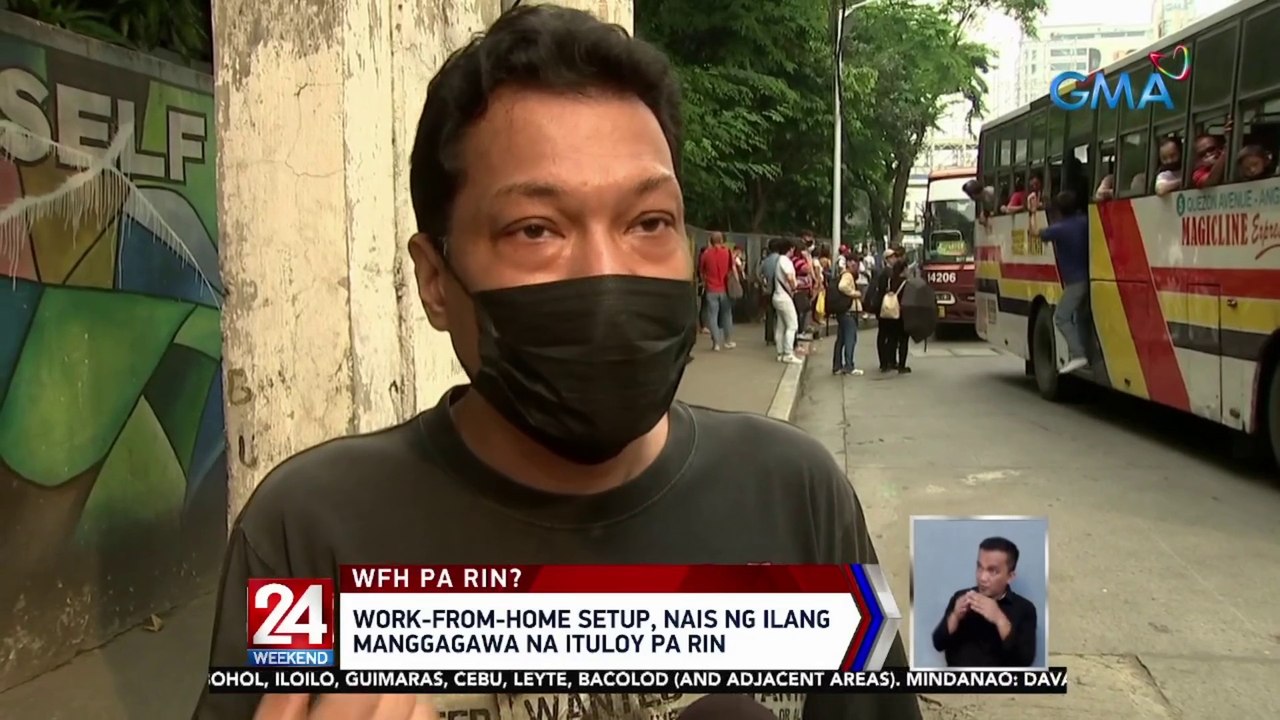 Work-from-home setup, nais ng ilang manggagawa na ituloy pa rin | 24 Oras Weekend