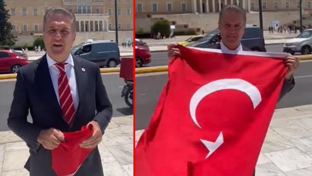Bu sefer tokat atmadı, bayrak açtı! Sarıgül, Atina'dan Miçotakis'e seslendi: Amerika'dan medet umma