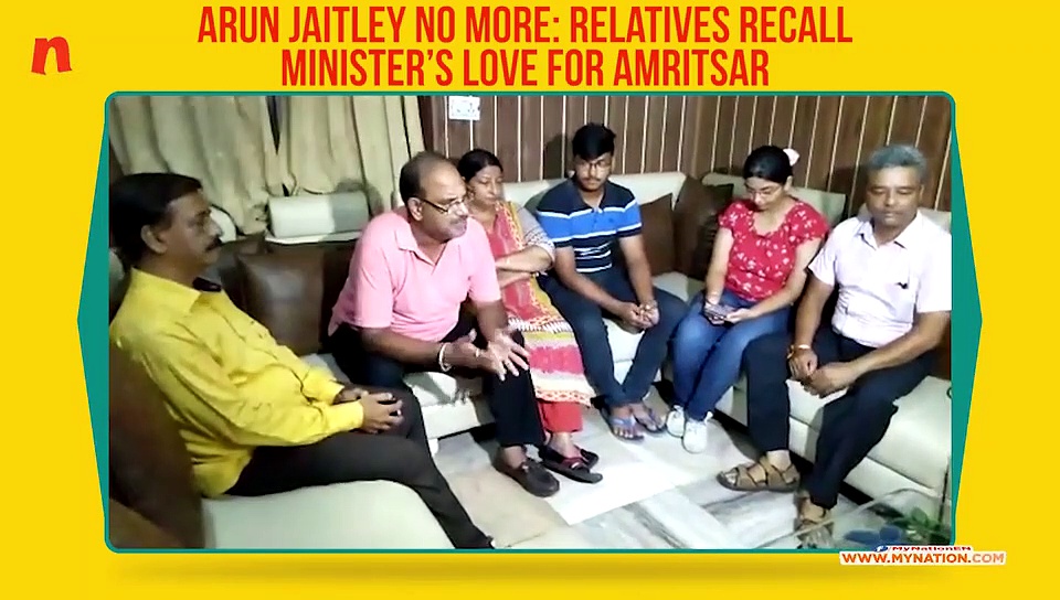 Relatives recall Arun Jaitley's affection for Amritsar