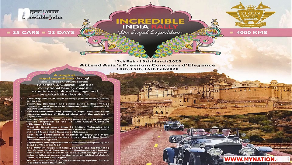 35 Vintage Cars To Promote Heritage Motoring In the 4000 Km Incredible India Rally