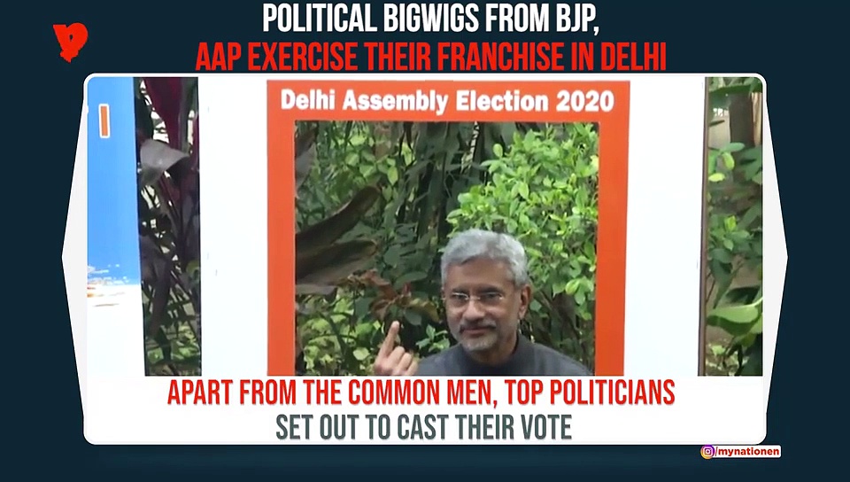 Delhi elections 2020: Top netas from BJP, AAP show their inked finger after casting their vote