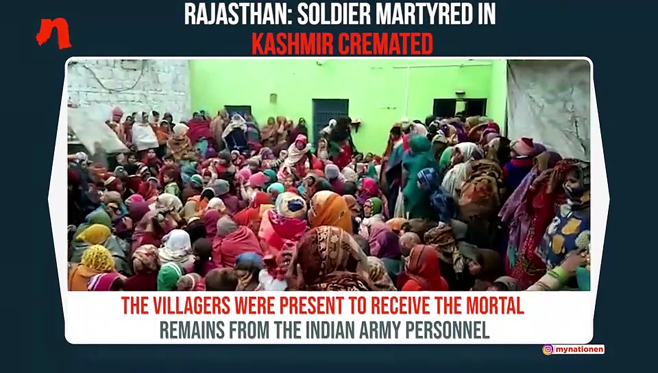 Jammu Kashmir counter-insurgency operation: Martyred soldier in Rajasthan