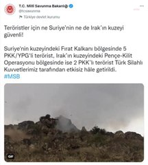 Son dakika haber | Milli Savunma Bakanlığı 7 Teröristin Etkisiz Hale Getirildiğini Duyurdu
