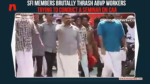 CAA seminar: ABVP protests following attack by SFI activists in Kerala
