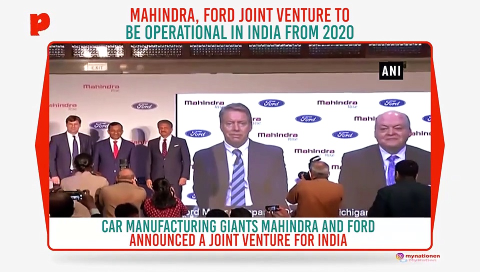 Mahindra, Ford to form joint venture for India
