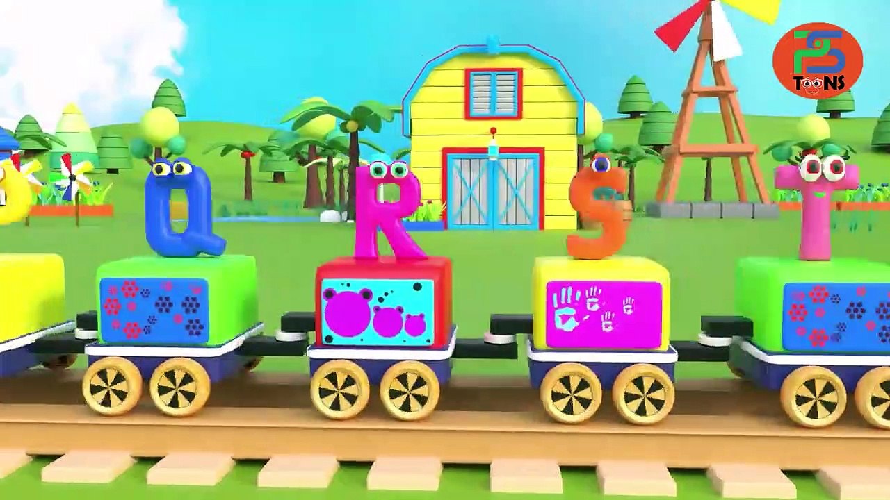 Uri and Otis | ABC SONG | Learn English Alphabet for Children & Train | Nursery Rhymes with PiKaBOO