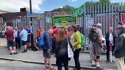 Rail strikes in Sheffield