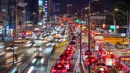 4 TIMELAPSE PEMANDANGAN PERKOTAAN YANG MENAKJUBKAN  SAAAT MALAM HARI