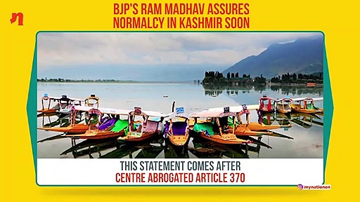 Article 370 history now, normalcy will return soon in Jammu and Kashmir: Ram Madhav