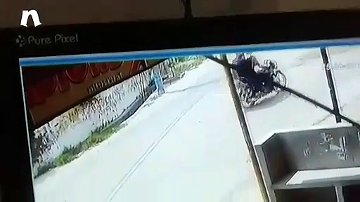 बाइक सवार बदमाशों का आतंक सीसीटीवी में कैद
