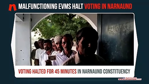 Haryana Assembly polls: EVM malfunction reported in Narnaund