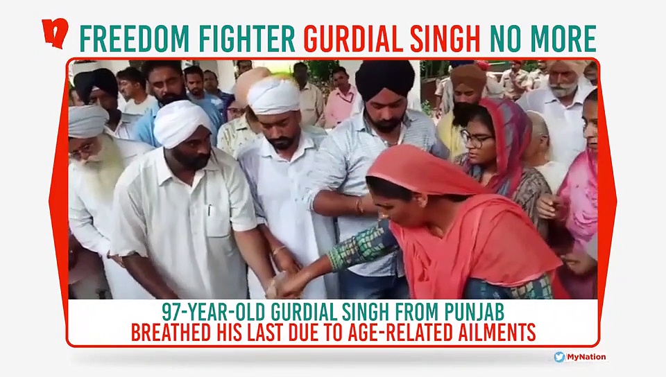 Subhas Chandra Bose's driver, freedom fighter Gurdial Singh no more