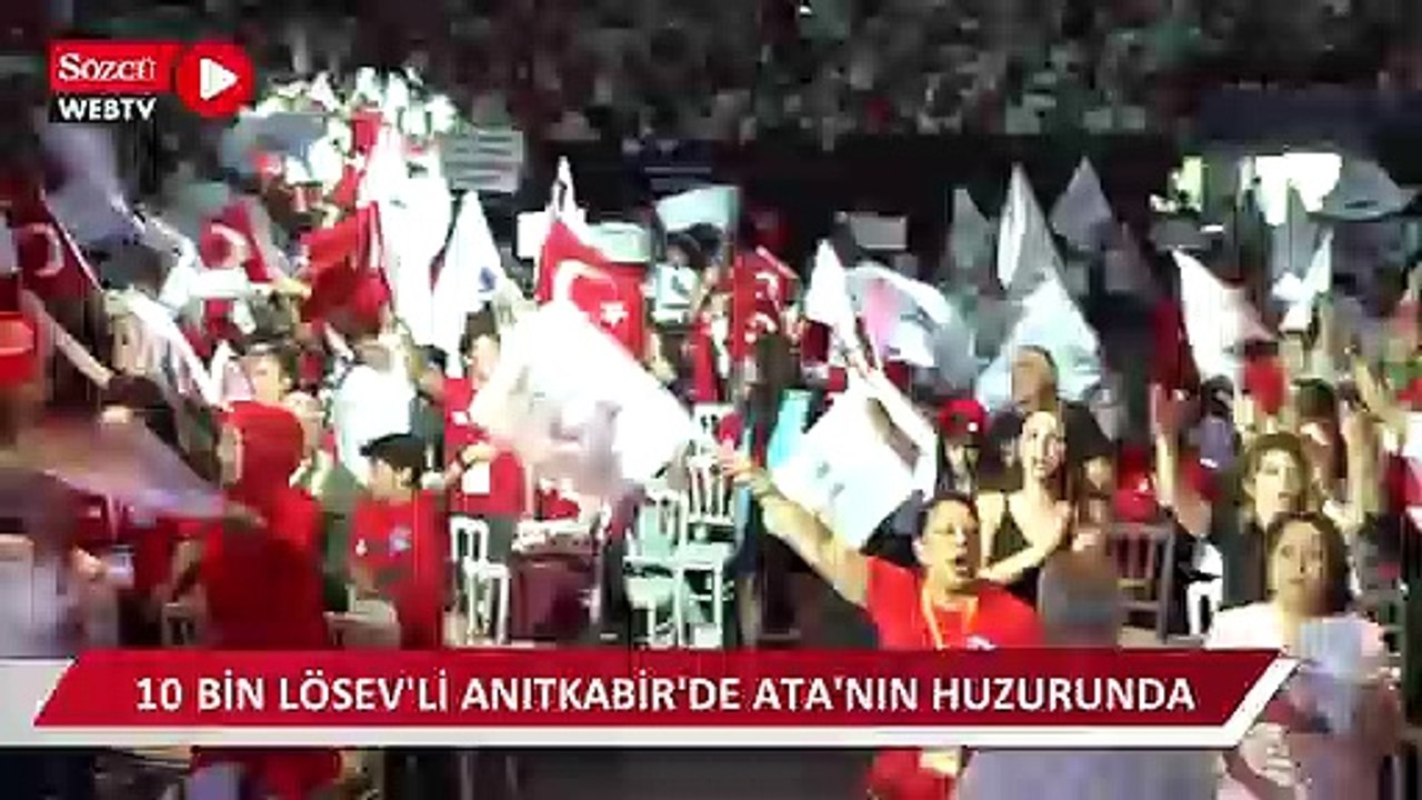 10 bin LÖSEV'li Anıtkabir'de Ata'nın huzurunda