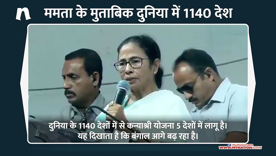 ममता बनर्जी के मुताबिक दुनिया में 1140 देश