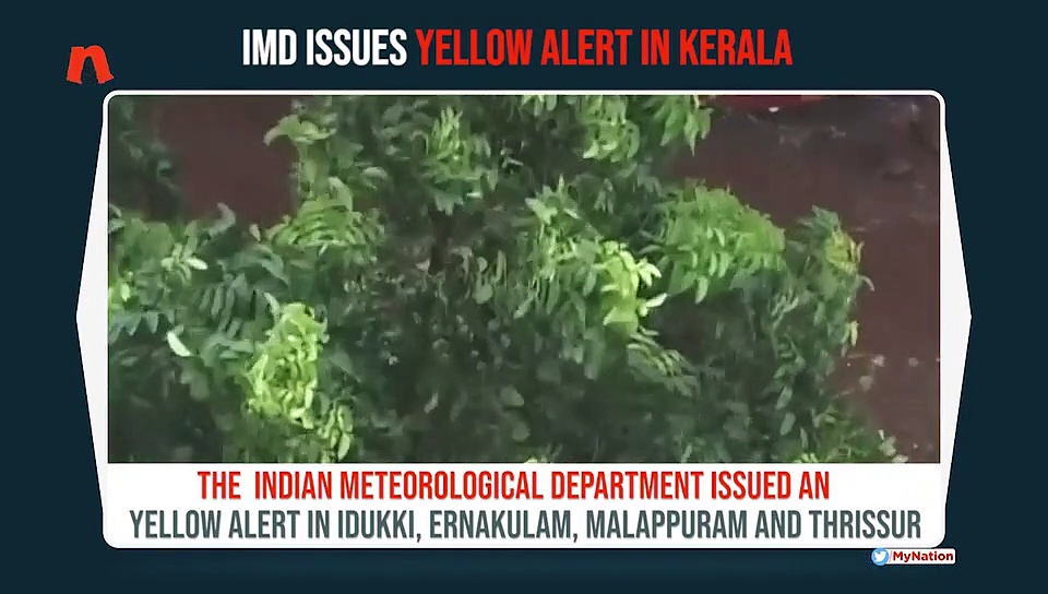 Yellow alert issued in Kerala’s 4 districts; houses damaged in Thiruvananthapuram