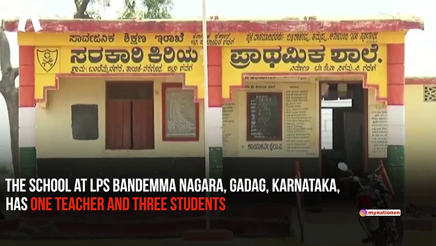 One teacher, three students, no basic facilities: Government  school faces closure in Karnataka