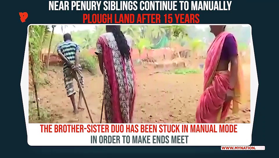 Karnataka farmer with arthritis ploughs land manually for 15 long years