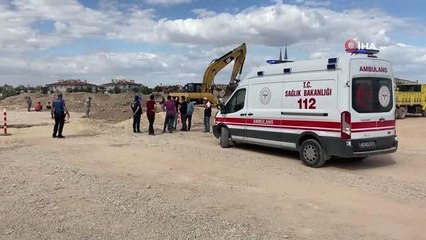 Kanalizasyon çalışması sırasında toprak kayması meydana geldi: 1 işçi hayatını kaybetti