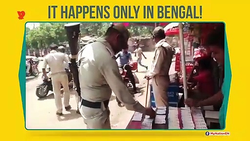 Watch what Bengal cops on Election duty are up to