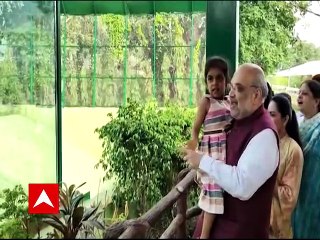 ગૃહપ્રધાન અમિત શાહે સપરિવાર સાથે કેવડિયામાં જંગલ સફારીની લીધી મુલાકાત