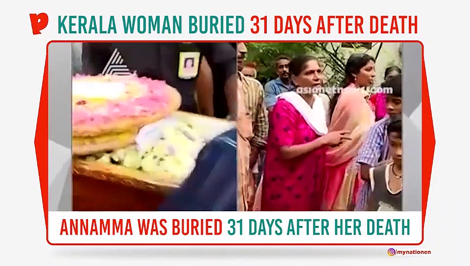 75-year-old Kerala woman buried 31 days after death