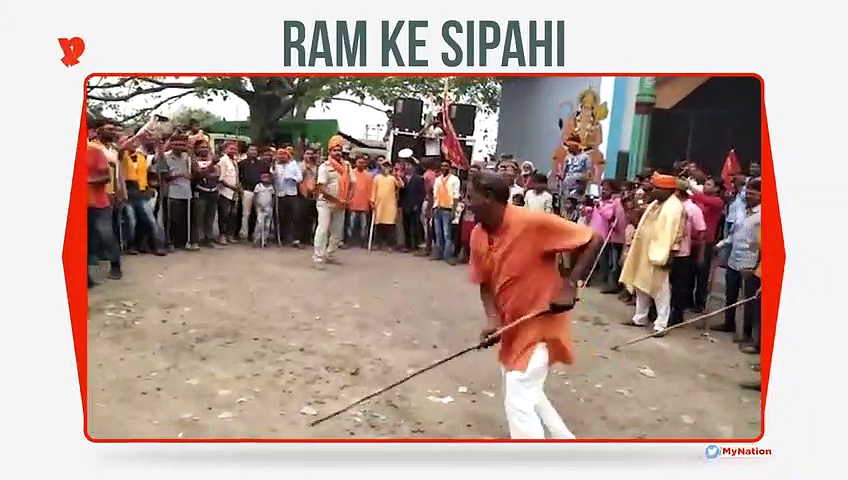 Policeman carried away by Ram bhakti, faces flak