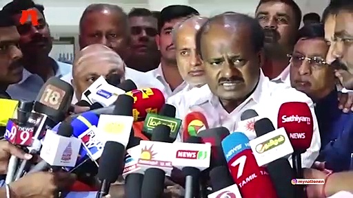 Karnataka chief minister Kumaraswamy visits ailing Shivakumara Swamiji in Chennai hospital