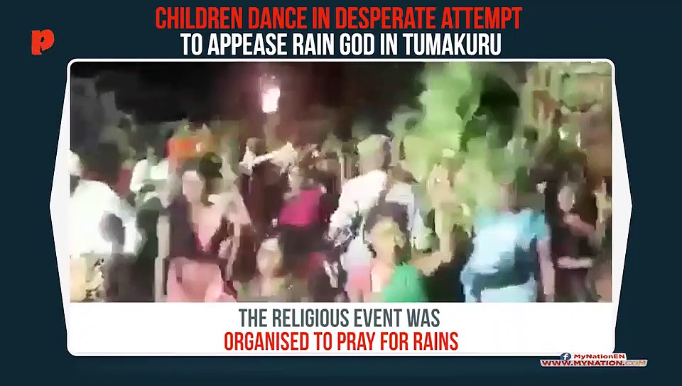 Karnataka: More than 50 children danced for rain in drought-hit Tumakuru