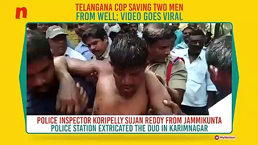 Telangana cop risks life to save 2 men stuck in 60-foot deep well