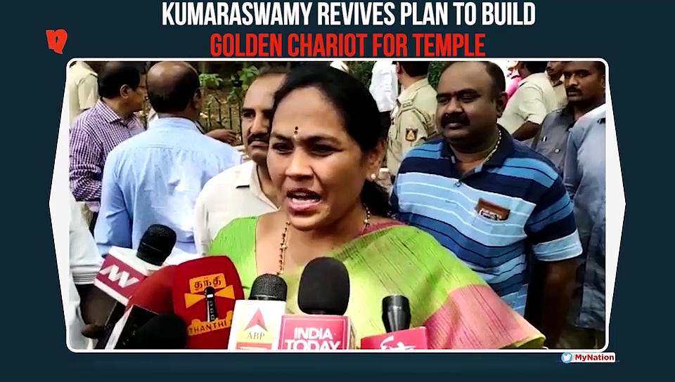 Kumaraswamy revives golden chariot project worth Rs 80 crore to save government