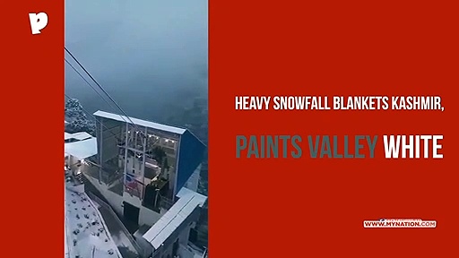 WATCH: Heavy snowfall in Kashmir cripples daily life