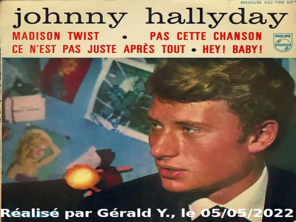 Johnny Hallyday_Pas cette chanson (Clip 1962)karaoké