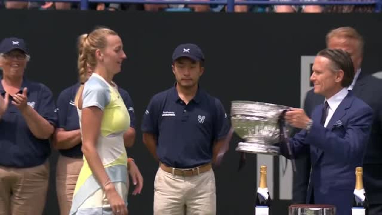 Kvitova breezes past Ostapenko for 29th career title