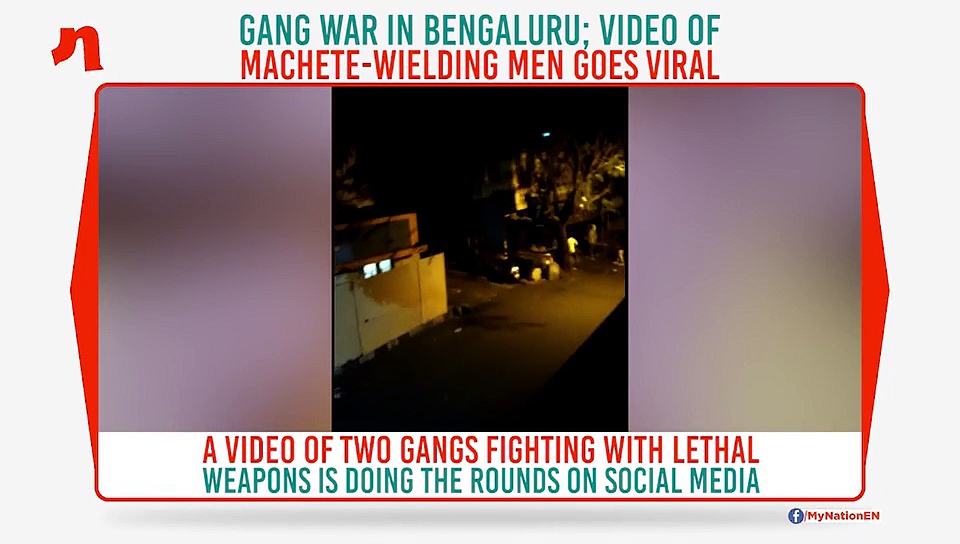 Gang war breaks out in Bengaluru; machete-wielding men indulge in violence