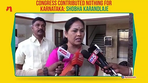 Congress's contribution to Karnataka is nil: BJP leader Shobha Karandlaje