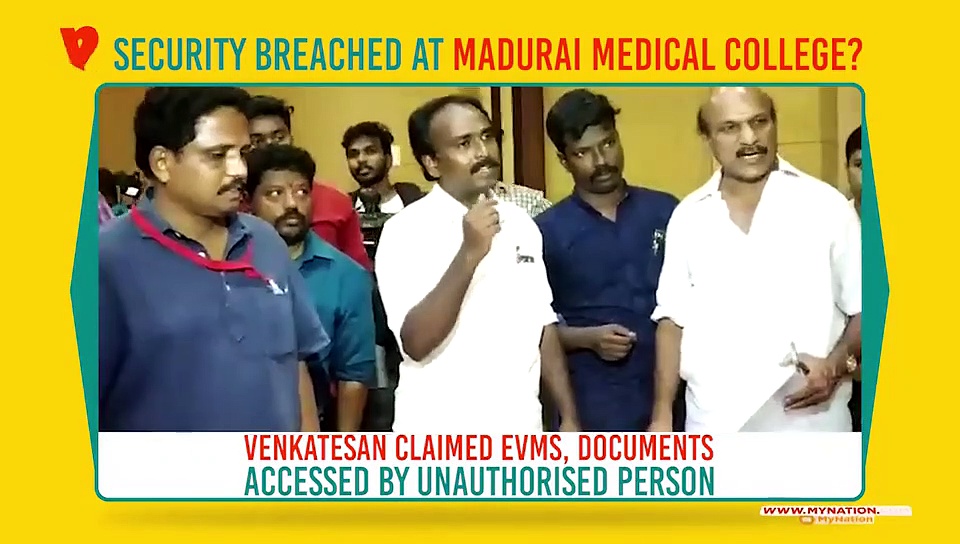 Madurai: Poll papers, EVMs accessed by someone unauthorised?