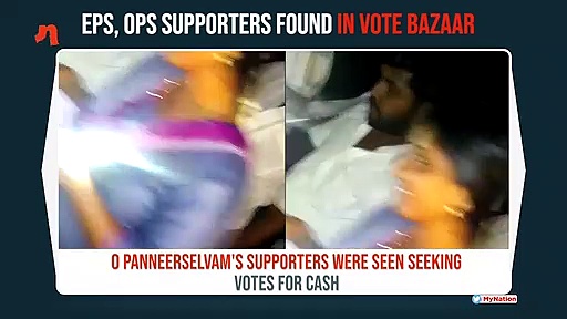 Palaniswami caught distributing money; Paneerselvam supporters follow same strategy