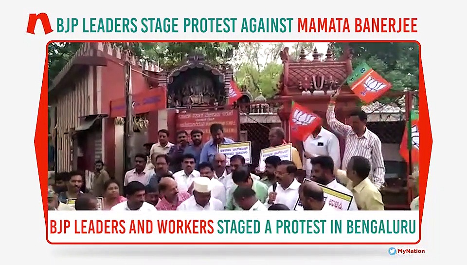 BJP stages protests against Mamata Banerjee across India