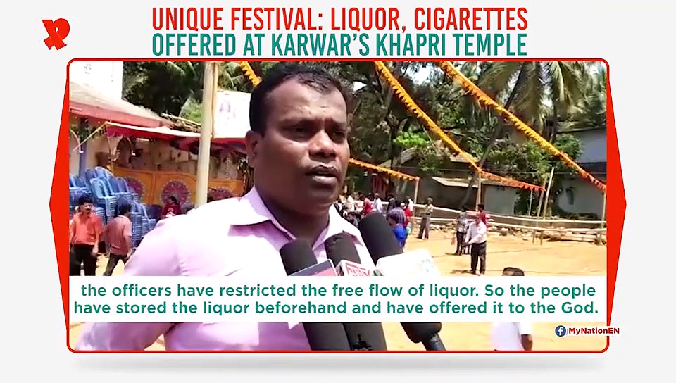 Unique festival: Liquor, cigarettes offered at Karwar’s Khapri Temple