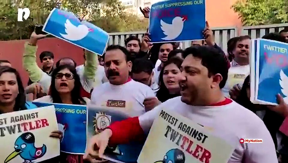 Twitter users in Delhi hold demonstrations against medium's 'leftist bias'