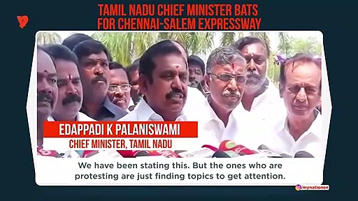 Tamil Nadu chief minister bats for Chennai-Salem expressway