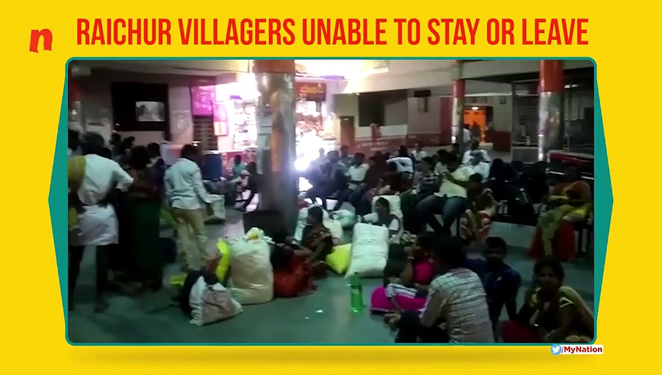 Raichur villagers unable to stay or leave town