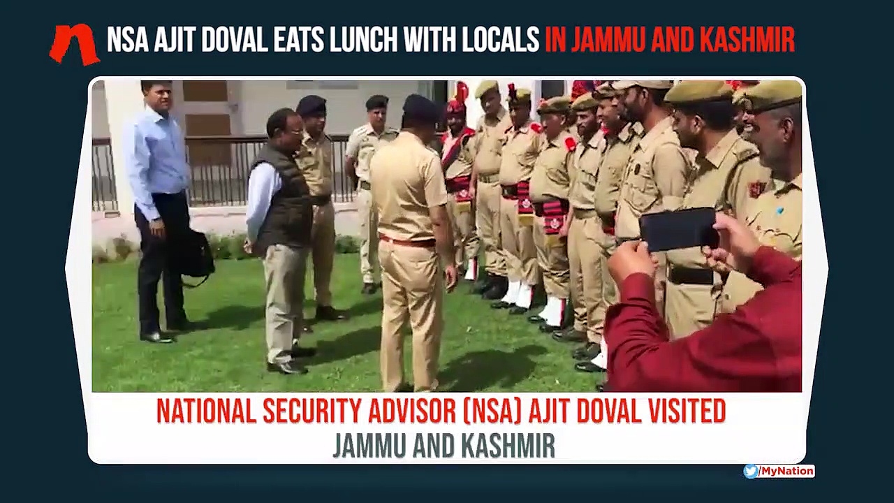 Article 370 scrapped: NSA Ajit Doval visits Jammu and Kashmir, eats lunch with locals in Shopian